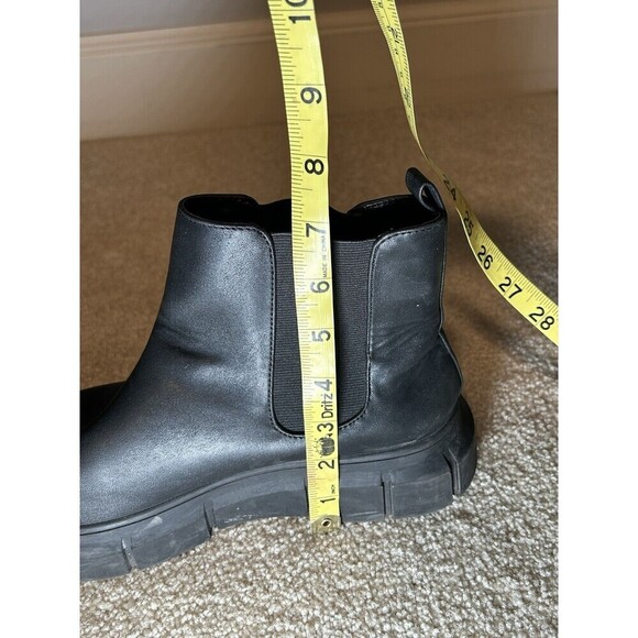 BP Women Black Round Toe Pull On Ankle Chelsea Boots Size 8.5 M - Picture 10 of 10